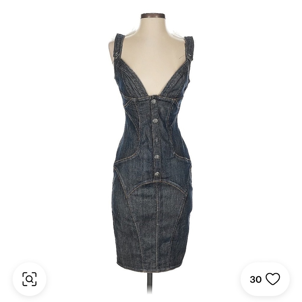 Denim Button-Up Dress